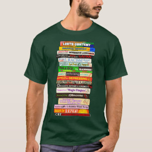 Camiseta Livros Banidos Motivos da Pilha são Desafiados