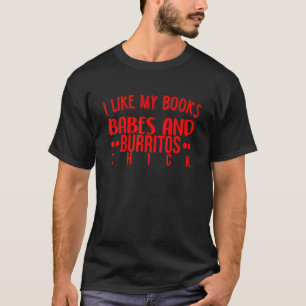 Camiseta Livros Bebês Burritos Livro Solteiro Espesso 3