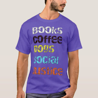 Camiseta Livros, café, cães e justiça social6