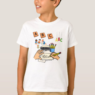 Camiseta "Livros, Cérebros e Ideias Brilhantes"