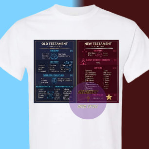 Camiseta Livros da Bíblia