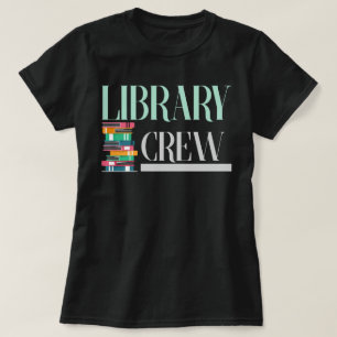 Camiseta Livros Da Equipe Da Biblioteca Lendo Engraçado Bib