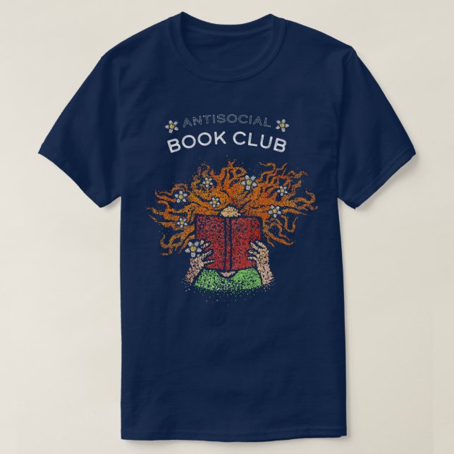 Camiseta Livros de Bookworm de Leitura do Clube do Livro (Frente do Design)