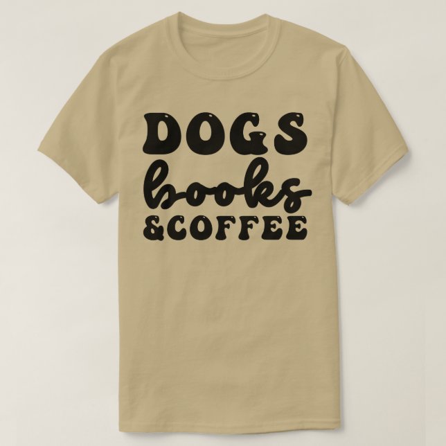 Camiseta Livros de Cães e Café 7 (Frente do Design)