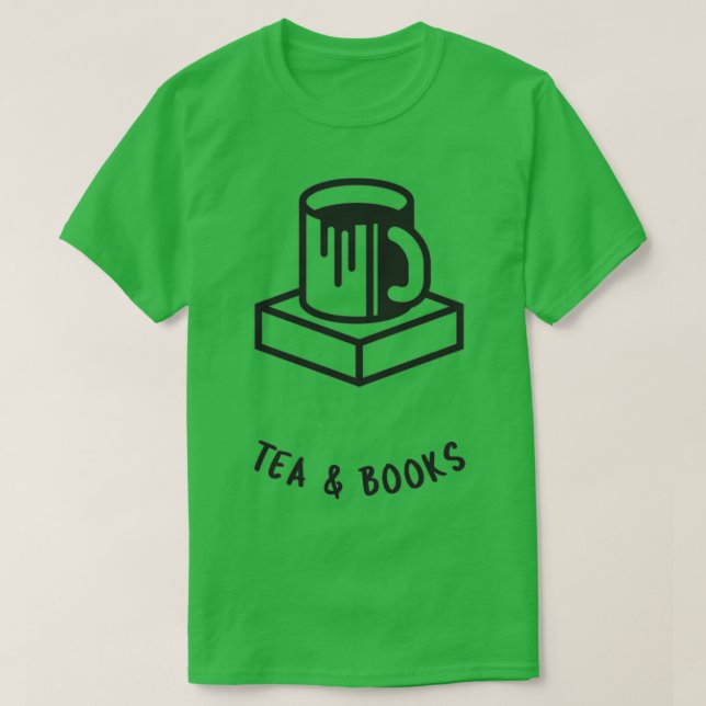 Camiseta Livros de chá (Frente do Design)