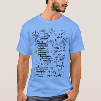 CAMISETA LIVROS DE COMPRAR DE DINHEIRO DE DURO DE TRABALHO 