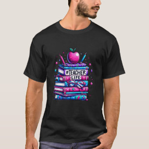 Camiseta Livros de Educador Inspirador Vida de Professor
