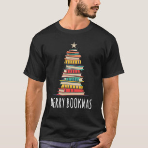 Camiseta Livros de Feliz da Árvore de Natal