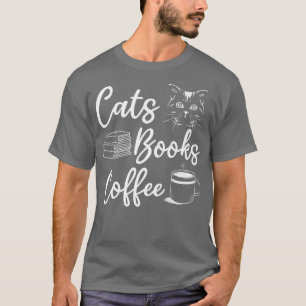 Camiseta Livros De Gatos Café Eu Livro O Vidro De Gato