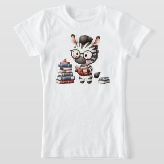 Camiseta Livros de Leitura da Zebra. (Postura )