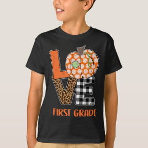 Camiseta Livros de Outono de Ação de Graças Abóboras Biblio