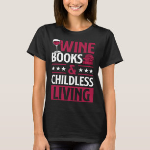 Camiseta Livros De Vinho E Vinho Tinto Vivido Sem Fios Que 