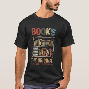 Camiseta Livros Dispositivo Portátil Original Amante Do Liv