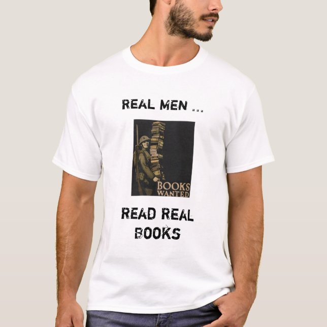 Camiseta livros do t-shirt dos homens (Frente)