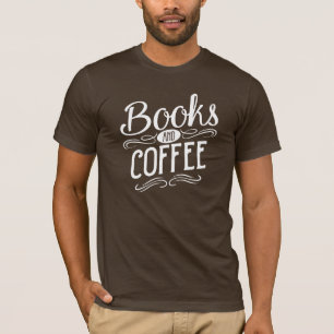 Camiseta Livros e café