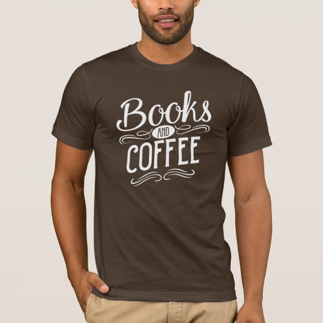 Camiseta Livros e café (Frente)