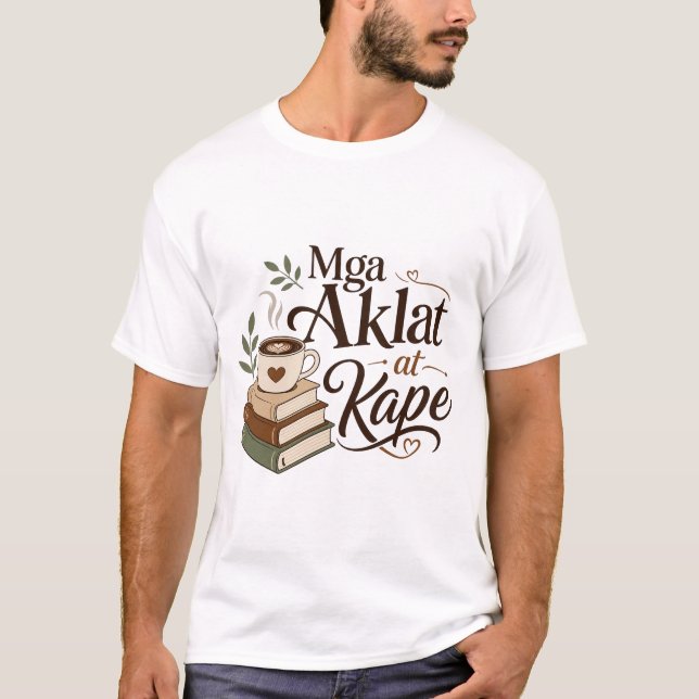 Camiseta Livros e Café (Frente)