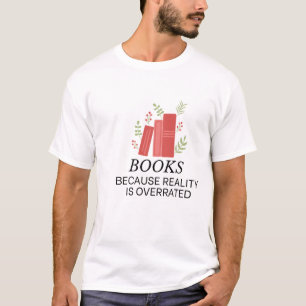Camiseta Livros e Felicidade Botânica