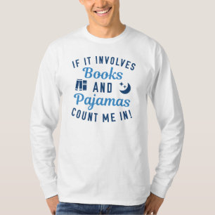 Camiseta Livros E Pijamas