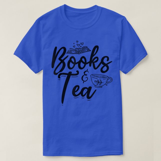 Camiseta Livros e Tea Book Lover Bookworms Ler Livros Bibli (Frente do Design)