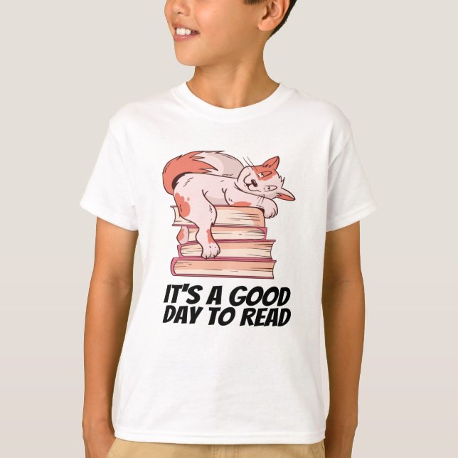 Camiseta Livros - É Um Bom Dia Para Ler (Frente)