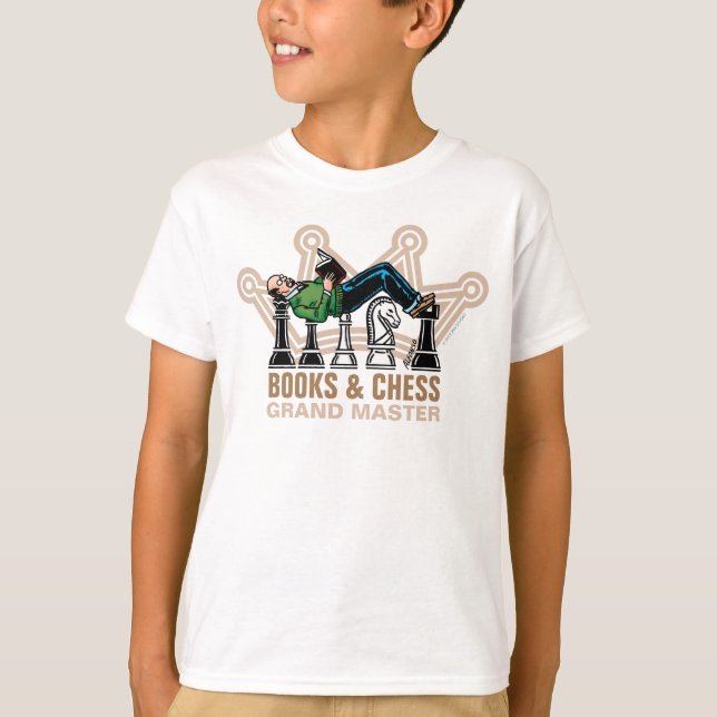 Camiseta Livros e Xadrez - Grande Mestre (Frente)