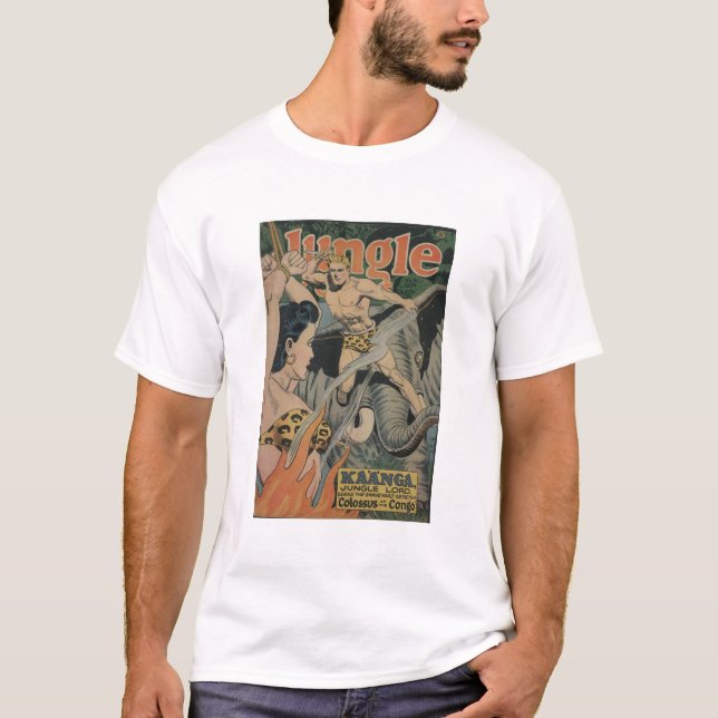 Camiseta Livros em quadrinhos - Tarzan - Elephant Jungle Bo (Frente)