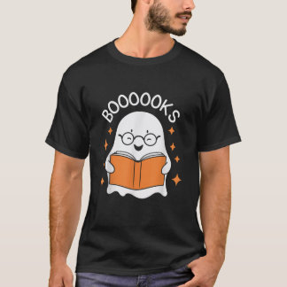 Camiseta Livros Fantasmas Lendo Livros Biblioteca Professor