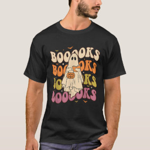 Camiseta Livros Fogueira Ghost Book Retro Reading Hallo