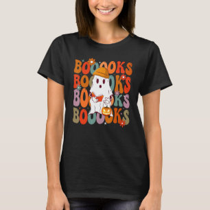 Camiseta Livros Fogueira Ghost Book Retro Reading Hallo