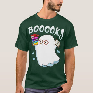 Camiseta Livros! Ghost Lendo Biblioteca de Livros de Folha