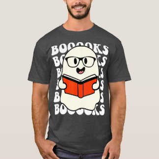 Camiseta Livros! Ghost Lendo Biblioteca de Livros de Folha
