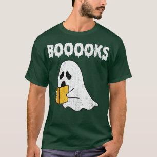 Camiseta Livros! Ghost Lendo Biblioteca de Livros de Folha
