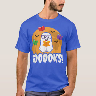 Camiseta Livros Ghost T Boo Lê Biblioteca Livros Gift Engra