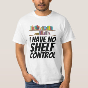 Camiseta Livros - Não Tenho Controle De Prateleira