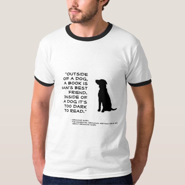 Camiseta Livros: O melhor amigo de um homem (Frente)