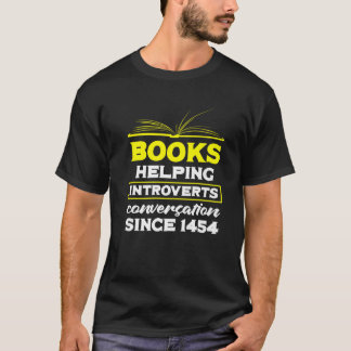 Camiseta Livros Que Ajudam A Introduzir Conversações Desde