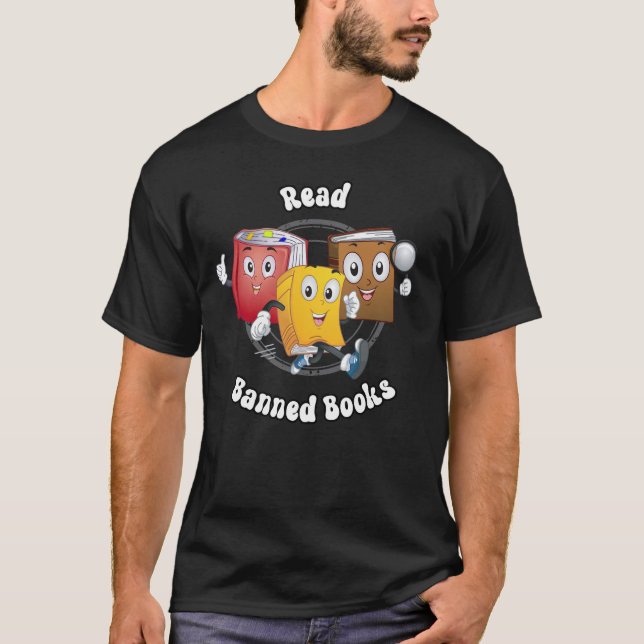Camiseta Livros Retrorreflectores Bons - Leitura de Livros  (Frente)