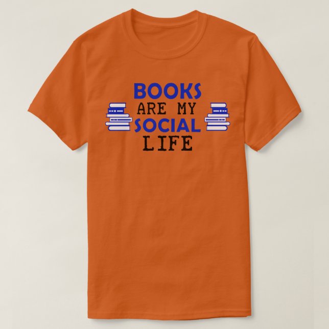 Camiseta Livros Rosto Máscara (Frente do Design)
