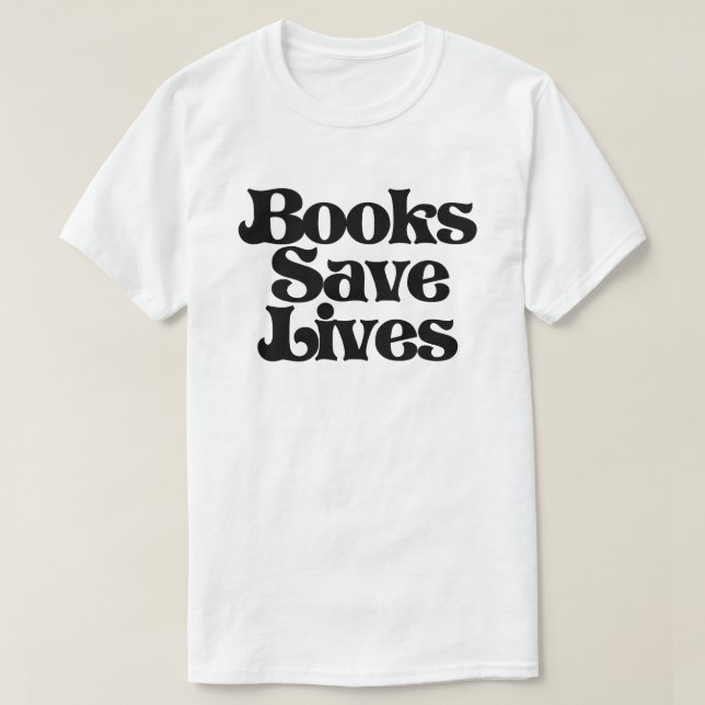 Camiseta Livros Salvar Vidas (Frente do Design)