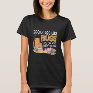 Camiseta Livros são como abraços que nunca são demais