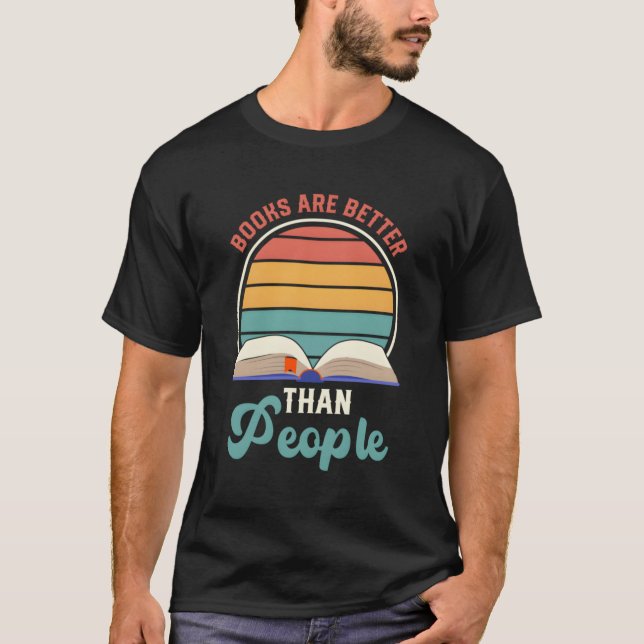 Camiseta Livros São Melhores Que Pessoas (Frente)