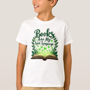 Camiseta Livros São Minha Linguagem De Amor Lendo Bibliotec