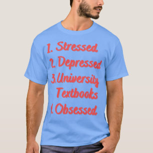 Camiseta Livros sobre Universidade Deprimidos