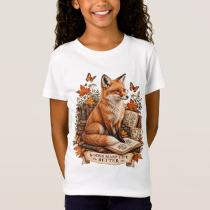 Camiseta Livros Tornam a Vida Melhor – Raposa Vintage Lendo