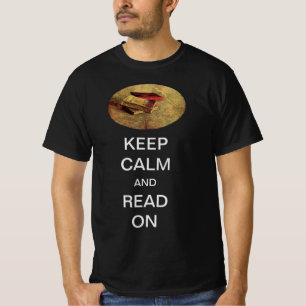 Camiseta Livros Van Gogh, Antigos Fique Calmo e Continue Le