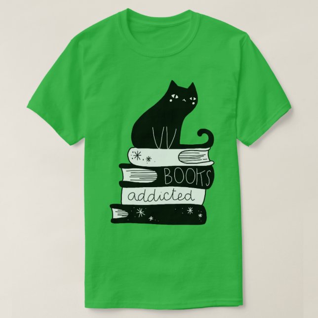 Camiseta livros viciados (Frente do Design)