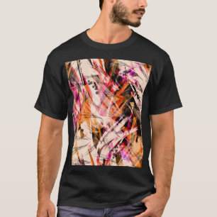 Camiseta Lixeira da água, fundo de abstrato de vintage.