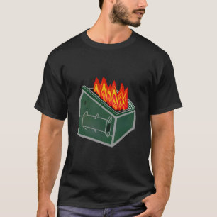 Camiseta Lixeira Fogo Lixo Lixeira