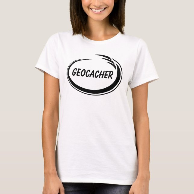 Camiseta Lixeira Preta do Geocacher (Frente)